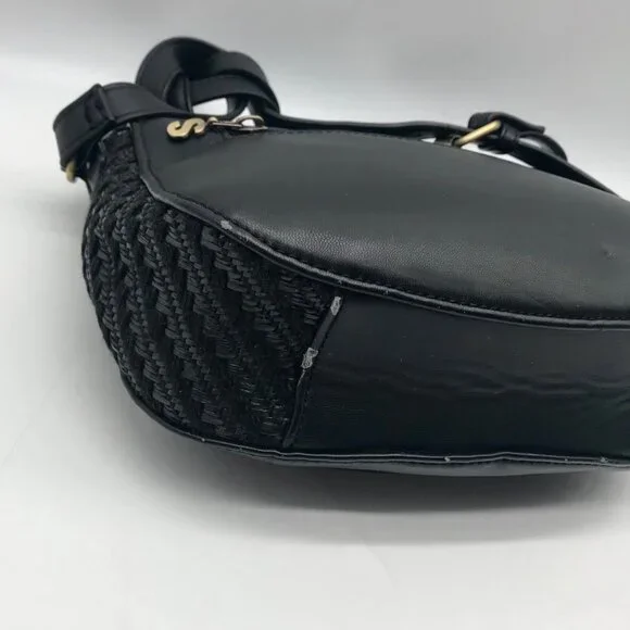 Desigual Black Faux Leather Varsovia Far West Crossbody Bag - Picture 8 of 10